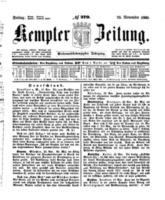 Kemptner Zeitung Freitag 23. November 1860