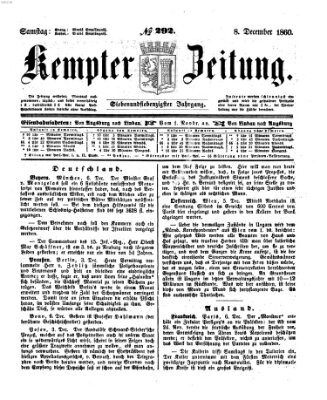 Kemptner Zeitung Samstag 8. Dezember 1860