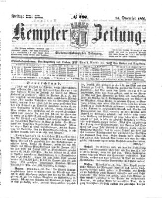 Kemptner Zeitung Freitag 14. Dezember 1860