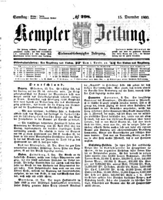 Kemptner Zeitung Samstag 15. Dezember 1860