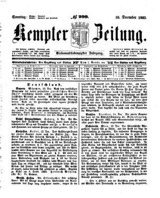 Kemptner Zeitung Sonntag 16. Dezember 1860