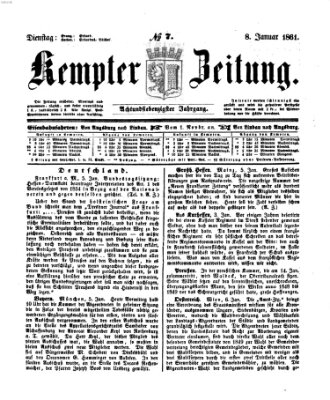 Kemptner Zeitung Dienstag 8. Januar 1861