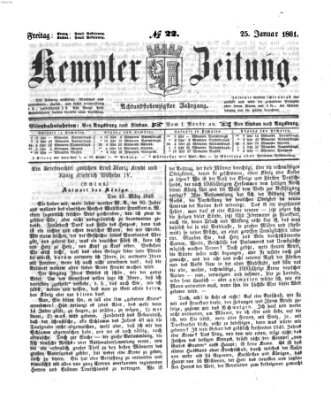 Kemptner Zeitung Freitag 25. Januar 1861