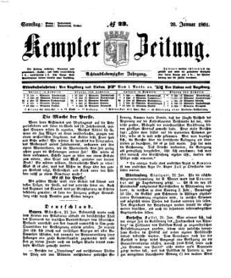 Kemptner Zeitung Samstag 26. Januar 1861