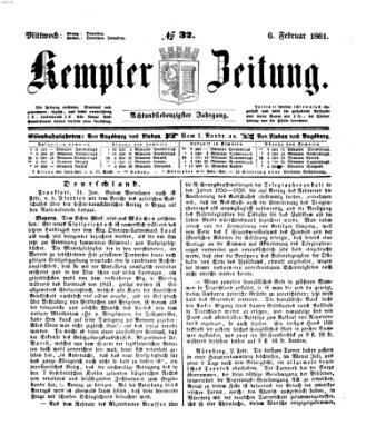 Kemptner Zeitung Mittwoch 6. Februar 1861