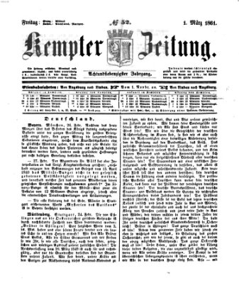 Kemptner Zeitung Freitag 1. März 1861