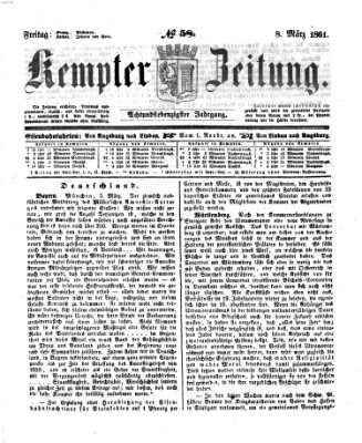 Kemptner Zeitung Freitag 8. März 1861