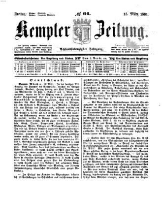 Kemptner Zeitung Freitag 15. März 1861