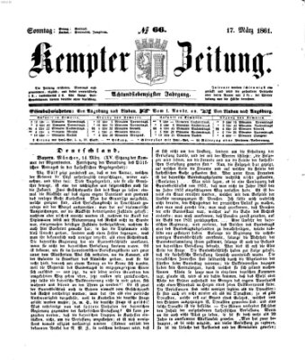 Kemptner Zeitung Sonntag 17. März 1861