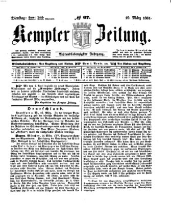 Kemptner Zeitung Dienstag 19. März 1861