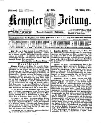 Kemptner Zeitung Mittwoch 20. März 1861