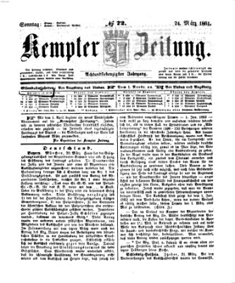 Kemptner Zeitung Sonntag 24. März 1861