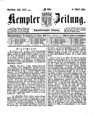 Kemptner Zeitung Samstag 6. April 1861