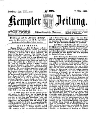 Kemptner Zeitung Dienstag 7. Mai 1861