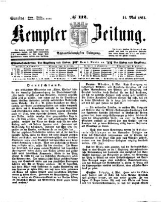 Kemptner Zeitung Samstag 11. Mai 1861