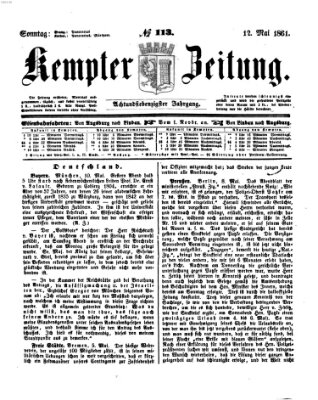 Kemptner Zeitung Sonntag 12. Mai 1861