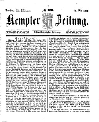 Kemptner Zeitung Dienstag 21. Mai 1861