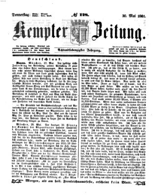 Kemptner Zeitung Donnerstag 30. Mai 1861