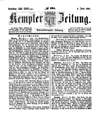 Kemptner Zeitung Dienstag 4. Juni 1861