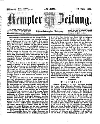 Kemptner Zeitung Mittwoch 12. Juni 1861