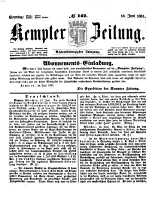 Kemptner Zeitung Sonntag 16. Juni 1861