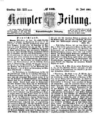 Kemptner Zeitung Dienstag 18. Juni 1861