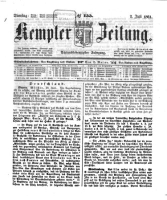 Kemptner Zeitung Dienstag 2. Juli 1861