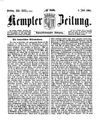 Kemptner Zeitung Freitag 5. Juli 1861