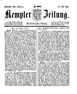 Kemptner Zeitung Samstag 13. Juli 1861