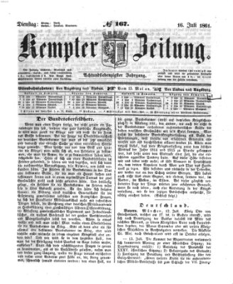 Kemptner Zeitung Dienstag 16. Juli 1861