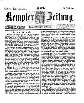 Kemptner Zeitung Dienstag 23. Juli 1861