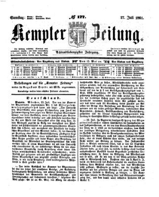 Kemptner Zeitung Samstag 27. Juli 1861