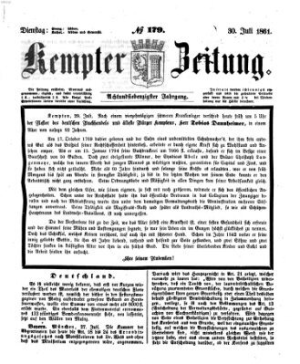 Kemptner Zeitung Dienstag 30. Juli 1861