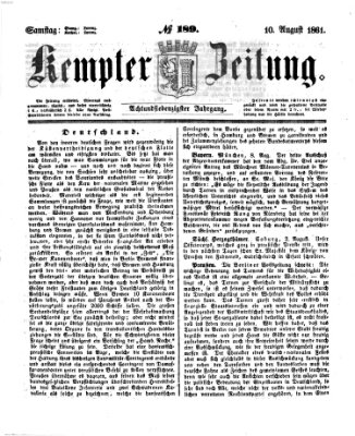 Kemptner Zeitung Samstag 10. August 1861