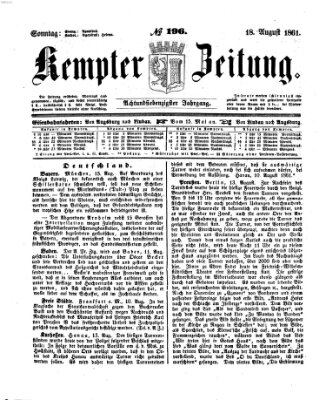 Kemptner Zeitung Sonntag 18. August 1861