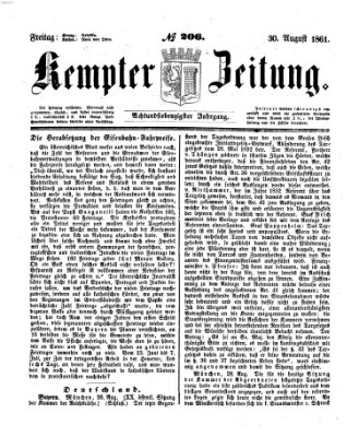 Kemptner Zeitung Freitag 30. August 1861