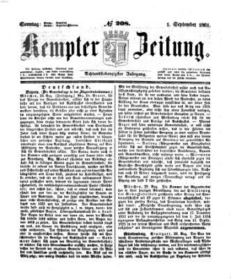 Kemptner Zeitung Sonntag 1. September 1861