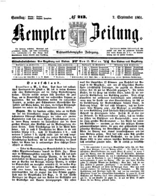 Kemptner Zeitung Samstag 7. September 1861