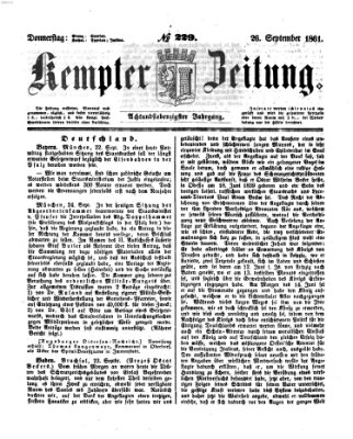 Kemptner Zeitung Donnerstag 26. September 1861