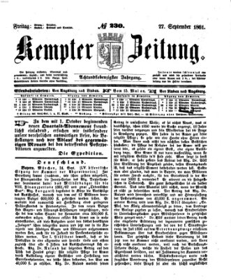 Kemptner Zeitung Freitag 27. September 1861