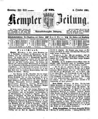 Kemptner Zeitung Sonntag 6. Oktober 1861