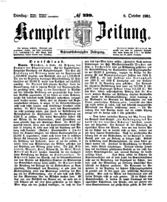 Kemptner Zeitung Dienstag 8. Oktober 1861