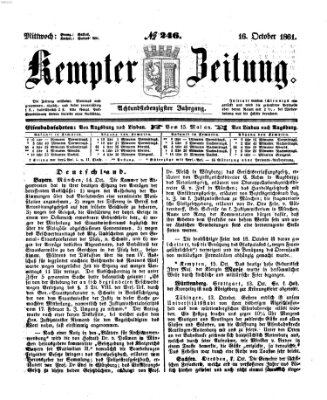 Kemptner Zeitung Mittwoch 16. Oktober 1861