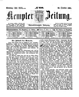 Kemptner Zeitung Sonntag 20. Oktober 1861