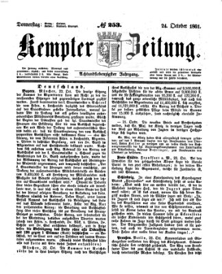 Kemptner Zeitung Donnerstag 24. Oktober 1861