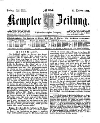 Kemptner Zeitung Freitag 25. Oktober 1861