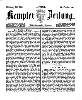 Kemptner Zeitung Sonntag 27. Oktober 1861