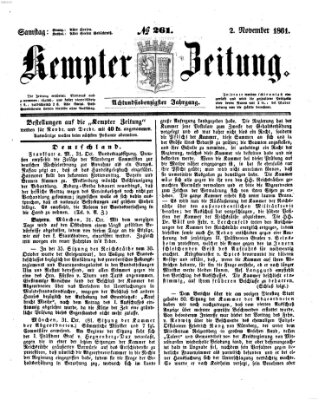 Kemptner Zeitung Samstag 2. November 1861