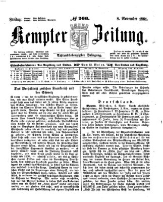 Kemptner Zeitung Freitag 8. November 1861