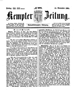 Kemptner Zeitung Freitag 15. November 1861